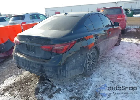 2018 Infiniti Q50 3.0T Luxe z USA, uszkodzony, nr VIN JN1EV7AR8JM610920